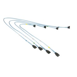 Supermicro SATA Set of Round Straight-Right Angle 70/59/48/38cm Cable (CBL-0180L-01)