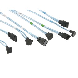 Supermicro SATA Set of Round Straight-Right Angle 56/45.5/35/23cm Cable (CBL-0186L)
