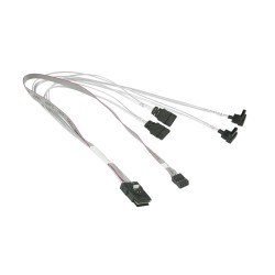 Supermicro MiniSAS to 4x SATA 43/43/33/33/43cm Cable (CBL-0287L-01)