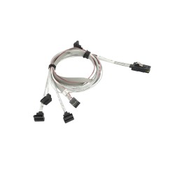 Supermicro MiniSAS to 4x SATA 70/60/50/50/70cm Cable (CBL-0288L-01)
