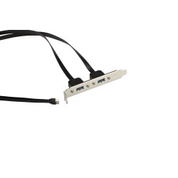 Supermicro USB 3.1 B Key to USB 3.0A Female x2 55cm Cable (CBL-CUSB-0835)