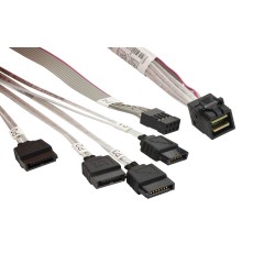 Supermicro MiniSAS HD to 4x SATA 50/50cm Cable (CBL-SAST-0616)
