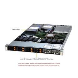 Supermicro 1U Hyper A+ Server (AS -1115HS-TNR)