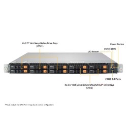 Supermicro 1U Ultra SuperServer (SYS-1029U-TN10RT)