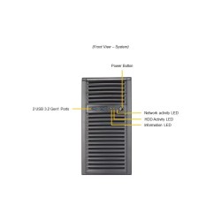 Supermicro SYS-531R-I Xeon E-2400 Mini-Tower Server/Workstation