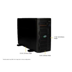 Supermicro Liquid-Cooled Tower/5U Rackmount AI GPU Workstation (SYS-751GE-TNRT)